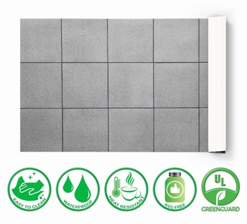 Защитный коврик для стола 120х60 Бетон Квадраты