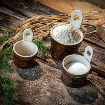 GARNEK KAMIONKOWY SKOPEK DO MLEKA 1L NACZYNIE NA ŻYWNOŚĆ KAMIONKA POLSKA