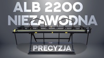 GIĘTARKA ZAGINARKA DO BLACHY KANADYJSKA METCOR ALB-2200 + NOŻYCE 2200mm