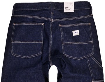 LEE spodnie HIGH wide BLUE jeans CARPENTER W28 L31