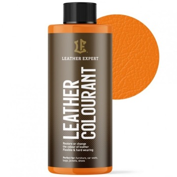 Farba do skóry naturalnej i do ekoskóry Pomarańczowa 500ml Leather Expert