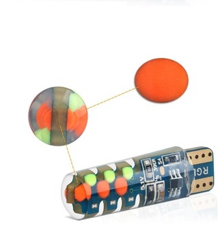 ŻARÓWKI W3W W5W W10W W16W LED T10 R10 RGB PILOT
