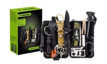 Niezbędnik Multitool Zestaw SURVIVAL 32w1 Przeżycia na Prezent Urodziny