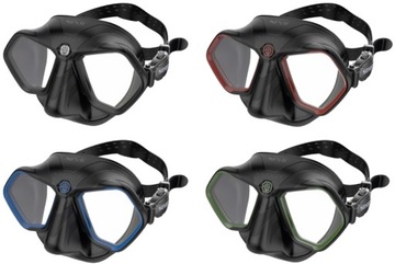 SEAC RAPTOR зеленая маска малого объема для подводной охоты и фридайвинга