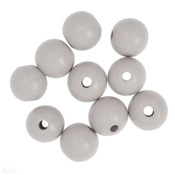 KORALIKI DREWNIANE KULKI 2,5cm 10szt do makramy
