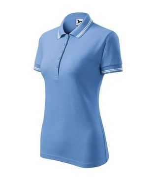 DAMSKA koszulka polo MALFINI URBAN błękitny 2XL