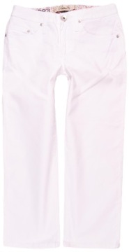 Брюки STREET ONE TAPERED белые CROPPED JEANS _ W25