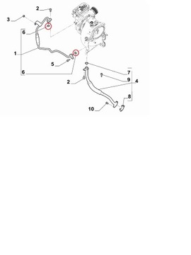 ALFA ROMEO GIUL STEL TON 2,0T USZCZELKA TURBO OEM