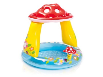 BASEN DLA DZIECI DMUCHANY BRODZIK OGRODOWY INTEX Muchomor 102 x 89 cm >