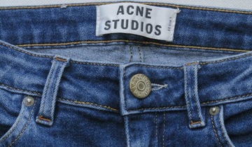 Acne studios spodnie jeansy niebieskie
