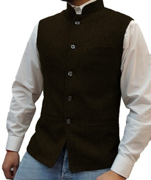 2023 Nowa Men's Vest Single Breasted Slim Fit Vintage Waist