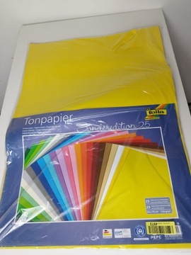 PAPIER KOLOROWY GRUBY 25SZTUK OPIS!