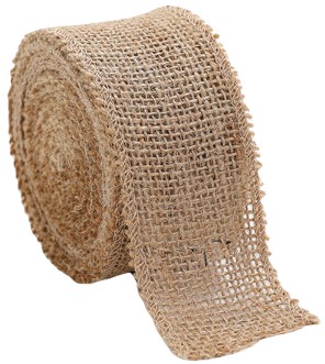 JUTA TKANINA NATURALNA ROLKA 4 CM x 2M PŁÓTNO JUTOWE TAŚMA JUTOWA DECOUPAGE