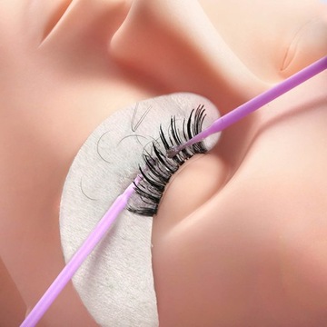 Безворсовые аппликаторы для наращивания ресниц MICROBRUSH, 100 шт, синие