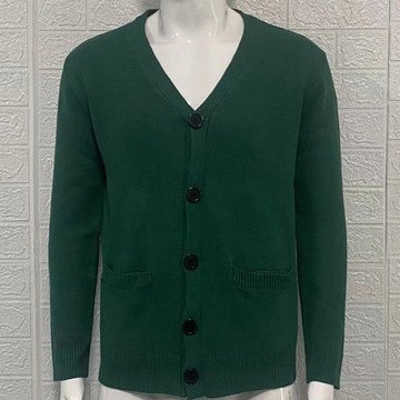 Mens Autumn Winter V Neck Vintage Sweater Cardigan