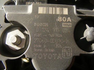 Alternator Toyota 0124315024 27060-0D030-B