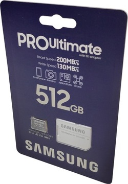 Карта памяти SAMSUNG Pro Ultimate microSDXC 512 ГБ