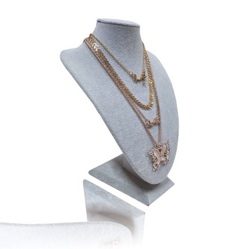 БЮСТ ДЛЯ ЮВЕЛИРНЫХ ЦЕПЕЙ ОЖЕРЕЛЬЕ ПОДСТАВКА ДЛЯ ОЖЕРЕЛЬЯ 30 см