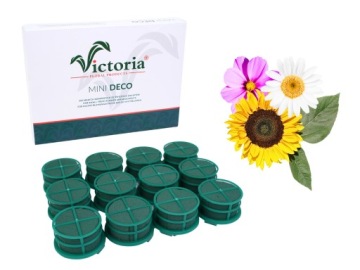 12x SAMOPRZYLEPNA GĄBKA MINI DECO FLORET VICTORIA