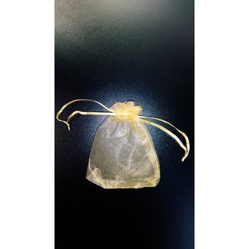 WORECZKI NA PRZEZENTY ŻÓŁTA ORGANZA 9x12cm 100szt