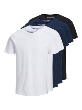 Jack&Jones Komplet 5 t-shirtów Organic Basic 12191190 Kolorowy Regular Fit