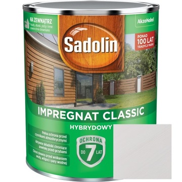 SADOLIN IMPREGNAT CLASSIC BIAŁY KREMOWY 0.75L