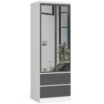 Dwudrzwiowa Szafa do sypialni 60x180cm LUSTRO
