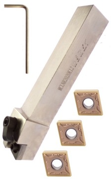 NÓŻ TOKARSKI 20x20 20mm MCLNR 2020 K12 PŁYTKI CNMG 120408 STAL INOX