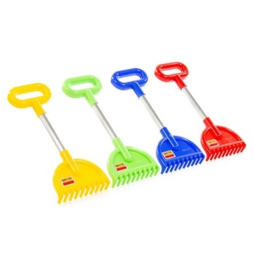 DUŻE GRABKI do Piasku MOCNE Aluminiowe 34cm Mix