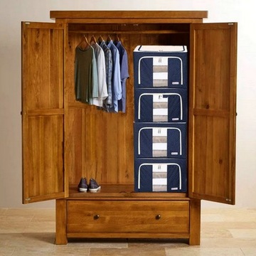 ОРГАНАЙЗЕР КОНТЕЙНЕР ДЛЯ ОДЕЖДЫ ПОСТЕЛЬНОЕ ПРИНАДЛЕЖНОСТИ ИГРУШКИ ДЛЯ ГАРДЕРОБА УСИЛЕННЫЙ