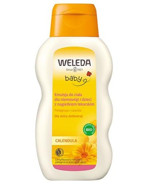 Weleda Baby Emulsja do ciała dla niemowląt i dzieci z nagietkiem 200 ml