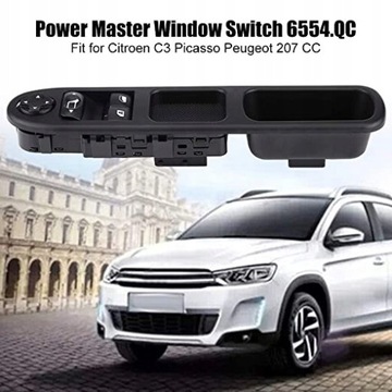 PANEL PŘEPÍNAČ SKEL DRŽÁK PEUGEOT 207 6554.QC