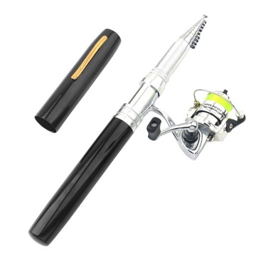 Zestaw wędkarski Mini Pen Czarny 2,4m