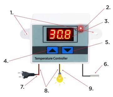 ЭЛЕКТРОННЫЙ ТЕРМОСТАТ-РЕГУЛЯТОР ТЕМПЕРАТУРЫ 24В