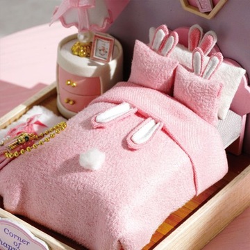 Миниатюрная спальня для складной светодиодной мебели DIY