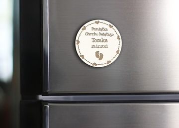 КРЕЩЕННАЯ СВЕЧА КРЕЩЕННАЯ ОДЕЖДА 2 x МАГНИТА Сувенир на Крещение