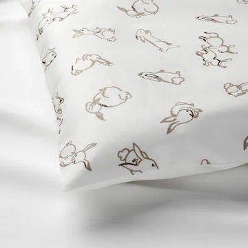 IKEA RODHAKE Komplet pościeli 110x125 do łóżeczka