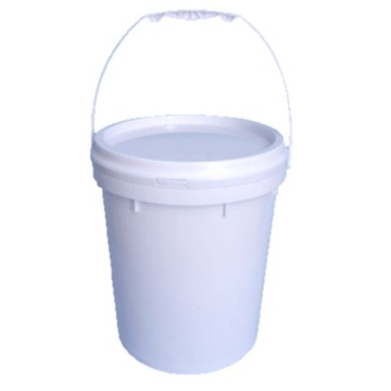 Wiadro plastikowe białe z przykrywką pokrywką nakręcaną 33 l