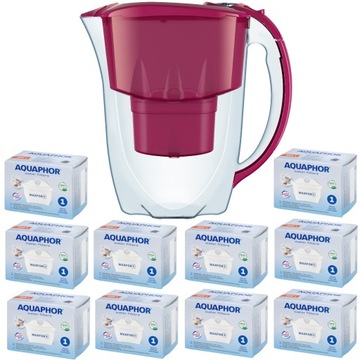 Dzbanek Aquaphor Amethyst 2,8L + 10 wkładów Maxfor