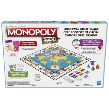 Настольная игра MONOPOLY HASBRO «Вокруг света» Польская монополия КРАСИВОЕ ИЗДАНИЕ