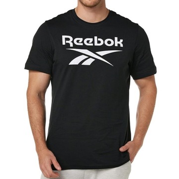 Reebok t-shirt koszulka męska czarna bawełna Big Logo Tee HD4222 L