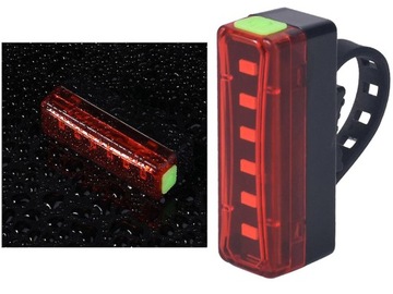 TYLNA LAMPKA ROWEROWA OŚWIETLENIE LED USB ROWERU