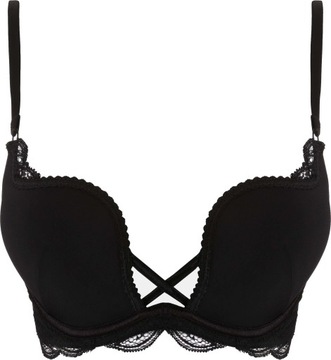 Biustonosz Henderson DELIS Push-Up Podkreśl swój urok Czarny 36121-82X 65E