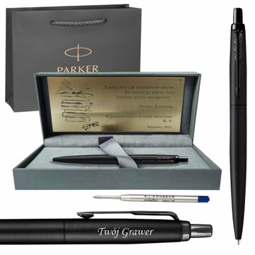 PARKER DŁUGOPIS Z IMIENIEM NA PREZENT ŚWIĘTA JOTTER XL BLACK CZARNY GRAWER