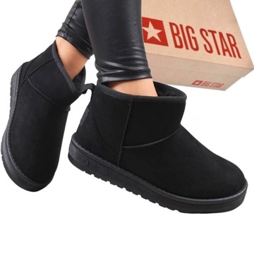 BUTY DAMSKIE ZIMOWE BIG STAR ŚNIEGOWCE OCIEPLANE