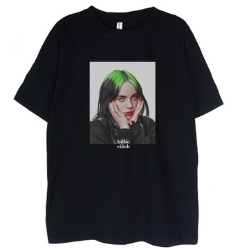 T-shirt Billie Eilish czarna koszulka XS
