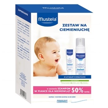 Mustela Zestaw na ciemieniuchę krem + szampon BEZ OPAKOWANIA