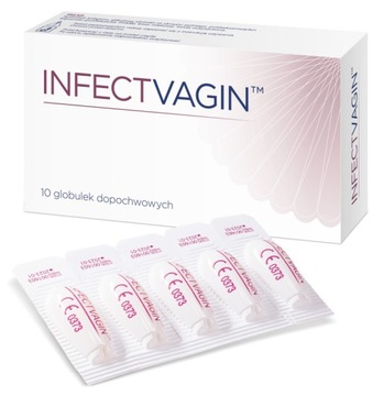 INFECTVAGIN 10 GLOBULEK DOPOCHWOWYCH INFEKCJE BAKTERYJNE I MIESZANE