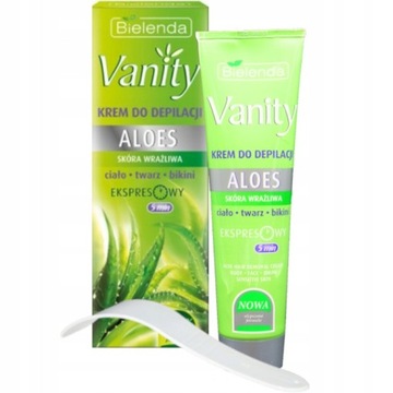 BIELENDA VANITY DEPILATOR W KREMIE ALOES WRAŻLIWA