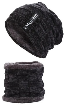 CZAPKA KOMIN KOMPLET SZALIK GOLF KOMINIARKA OCIEPLANA ZIMOWA MĘSKA 5 KOLOR